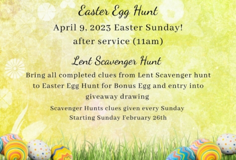 Lent & Easter 2023 – February 26 – April 9