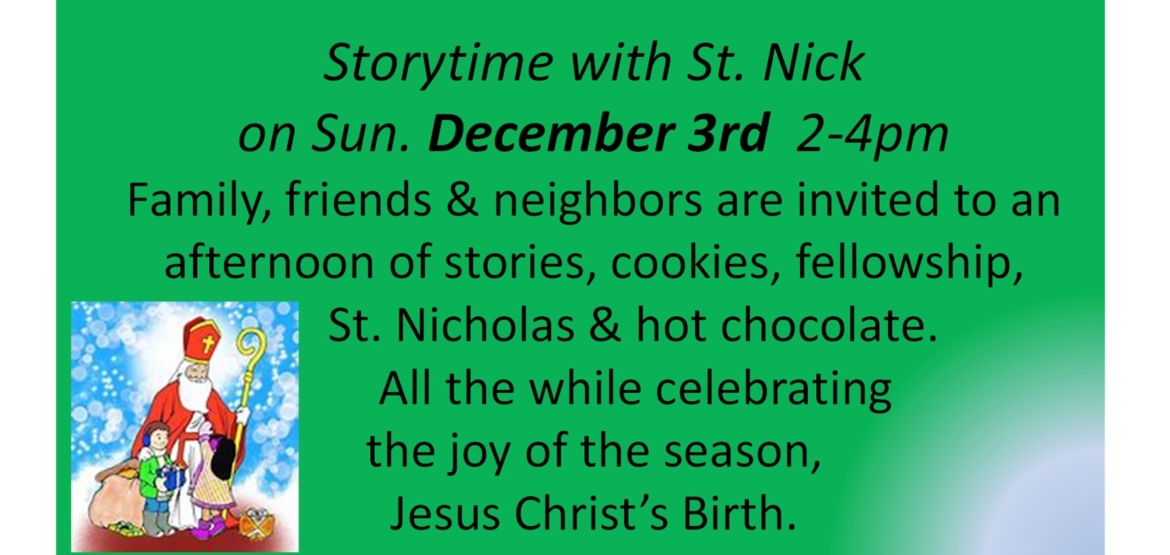 Story Time with St. Nick