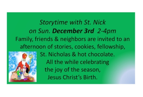 Story Time with St. Nick