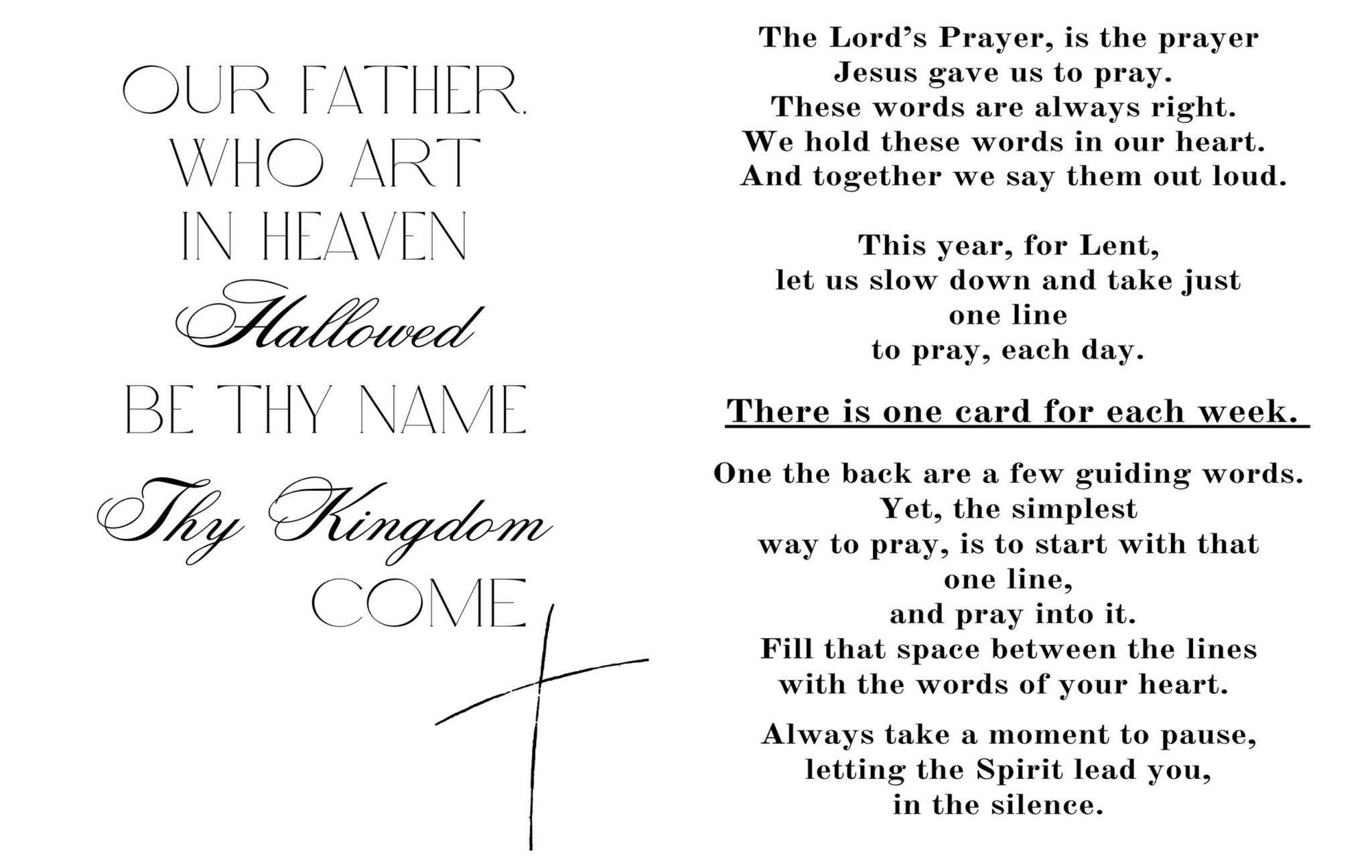 Lent 2024 St. Andrews Presbyterian Church