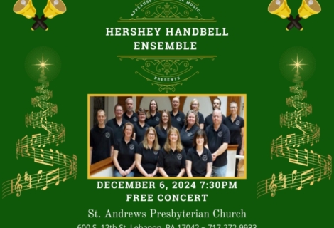 Applause Concerts – Hershey Handbells Dec. 6th