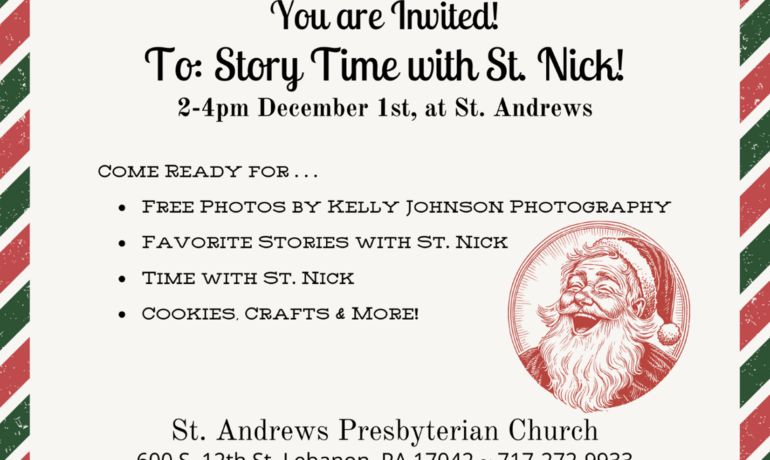 Story Time With St. Nick 12.01.2024