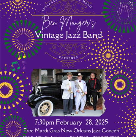 Fri. Feb. 28th Ben Mauger’s Vintage Jazz Band concert!