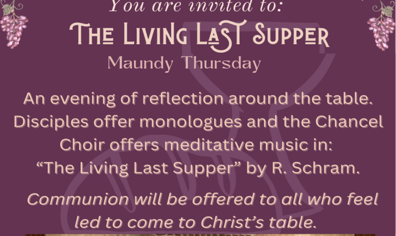 Living Last Supper-April 17th