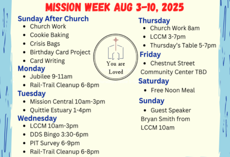 Mission Week Aug 3-10