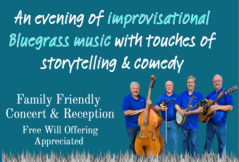 Concert Series: May 8, 2026 “Summit Hill Bluegrass Band” 7:30pm